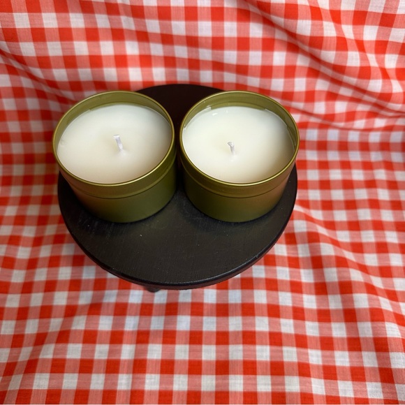 Handmade Golden Waffle And Chocolate Sweet Orange 4oz Beeswax Candles NEW - Picture 3 of 9